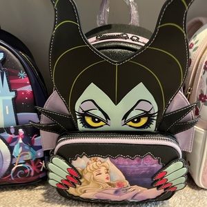 NWT Disney Maleficent Loungefly mini backpack